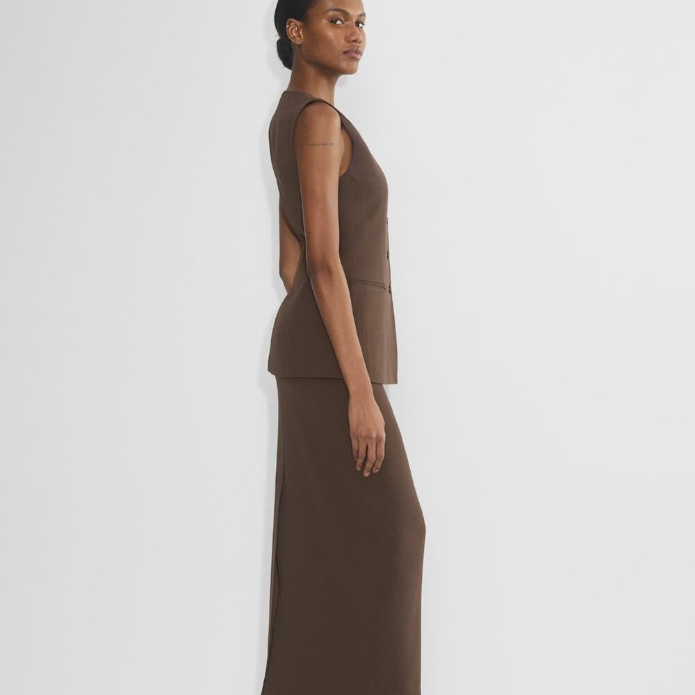 Aritzia Juris Vest Mocha Brown NWT Size 8 - Picture 4 of 7
